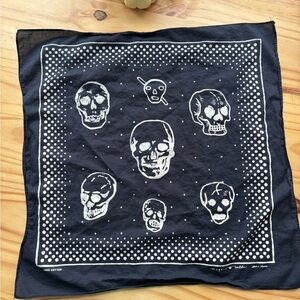 Imogen + Willie Black Skull Bandana